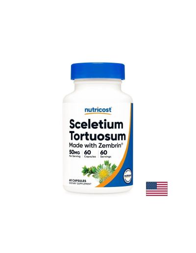Канна ( Склетиум тортуозум ) 50 мг х 60 капсули Nutricost | Scleletium tornuosum