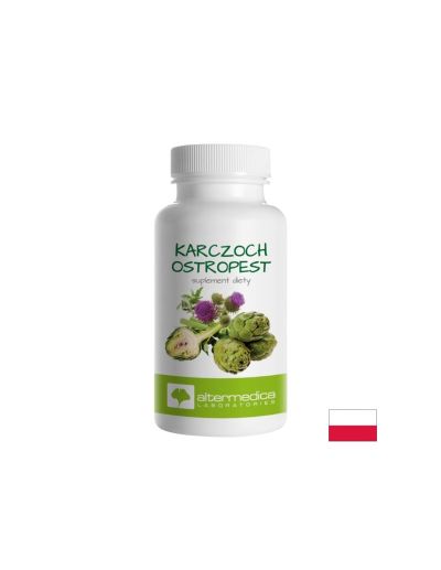 Артишок 200 мг + Бял трън ( млечен бодил ) 187.5 мг х 60 капсули ALTER MEDICA | Artichoke & Milk Thistle