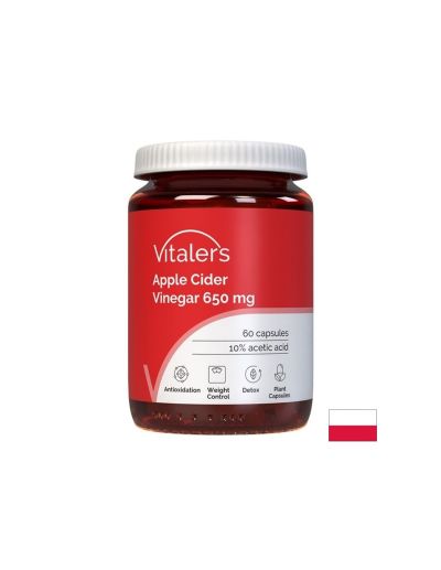 Ябълков оцет 650 мг х 60 капсули Vitaler's | Apple Cider Vinegar