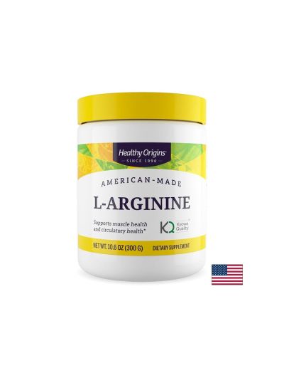 Л-Аргинин 5 гр на прах 300 гр Healthy Origins | L-Arginine