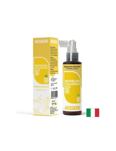 Колоиден бромелаин 650 ppm, 33 дози спрей х 100 мл AESSERE | Colloidal Bromelain