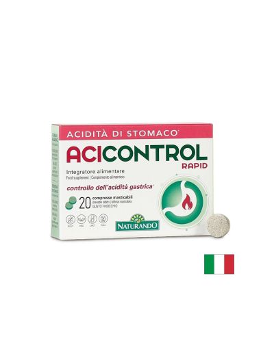 АЦИКОНТРОЛ РАПИД При киселини и рефлукс х 20 дъвчащи таблетки Naturando | AciControl Rapid