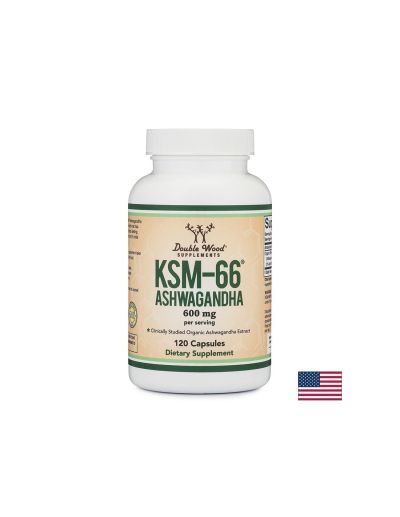 Ашваганда KSM-66 ® 600 мг х 120 капсули Double Wood | Ashwagandha