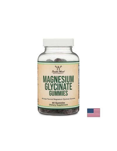 Магнезий бисглицинат х 60 желирани таблетки Double Wood | Magnesium bisglycinate