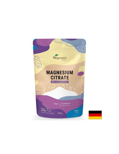 Магнезий цитрат 200 мг на прах 500 гр Vegavero | Magnesium citrate