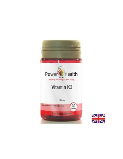 Витамин К2 МК-7 100 мкг х 30 таблетки Power Health | Vitamin K2 MK-7