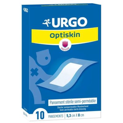 УРГО ОПТИСКИН Водоустойчив пластир 5,3 / 8 см х 10 броя | URGO Optiskn