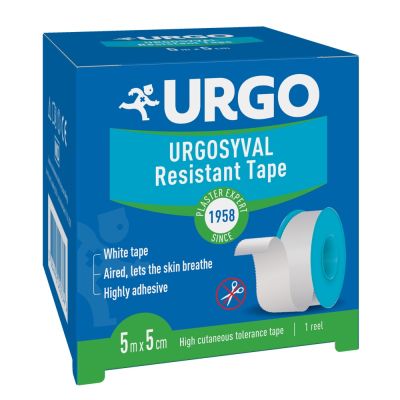 УРГО Ургосивал изрържлив лейкопласт 5 см / 5 м | URGO Urgosival Resistant tape