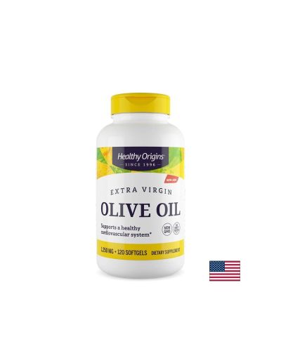 Маслиново масло екстра върджин 1250 мг х 120 капсули Healthy Origins | Extra virgin olive oil