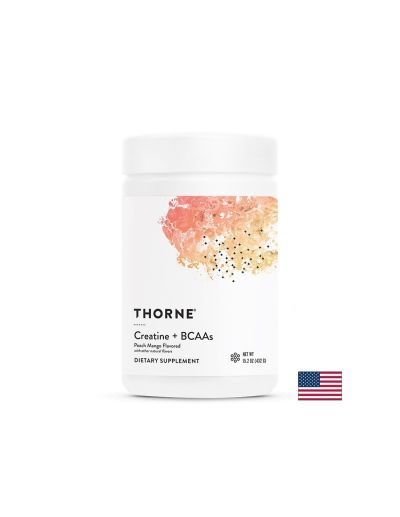 Креатин 5000 мг + БЦАА 5000 мг + Л-глутамин 1000 мг на прах 423 гр THORNE | Creatine, BCAA + L-Gluthamine