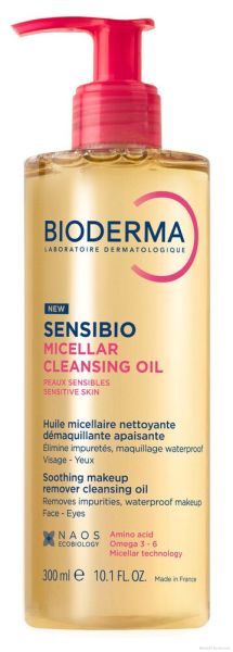 Биодерма СЕНСИБИО Почистващо мицеларно олио 300 мл | Bioderma Sensibio