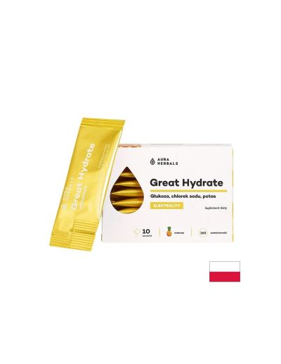 Great Hydrate Формула за електролитен баланс и хидратация х 10 сашета Aura Herbals