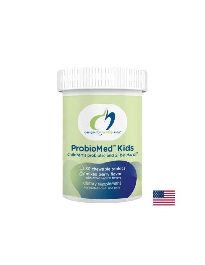 ProbioMed Kids Пробиотик за деца, 10 млрд CFU, 11 щама х 30 дъвчащи таблетки Designs For Health
