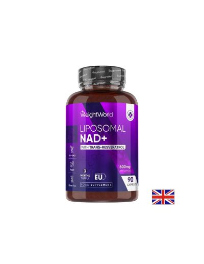 Липозомен НАД+ 250 мг + транс-ресвератрол 100 мг х 90 капсули Weight World | NAD+ & Trans-resveratrol