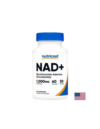 NAD+ ( никотинамид аденин динуклеотид ) 500 мг х 60 капсули Nutricost