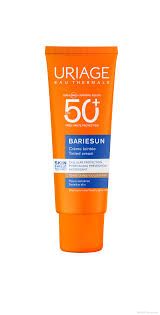 БАРИЕСЪН Тониран СВЕТЪЛ слъцезащитен крем за лице SPF50+ 50 мл ЮРИАЖ | URIAGE Bariesun