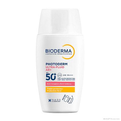 Биодерма ФОТОДЕРМ Ultra AR+ слънцезащитен флуид за алергична и чувствителна кожа SPF50+ 40 мл | Photoderm Bioderma