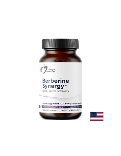 Берберин 400 мг + Алфа-липоева киселина 50 мг х 60 капсули Designs For Health | Berberine Synergy