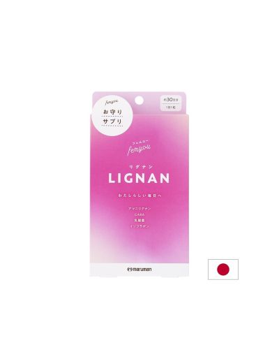 Лигнани от ленено семе + ГАБА, Формула за жени х 30 капсули MARUMAN