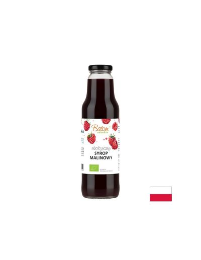 Сироп от малини (пастьоризиран) БИО х 750 мл BATOM | Raspberry syrup