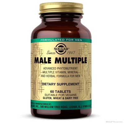 Male Multiple Мултивитамини за мъже ФИТО 25мг х 60 капсули СОЛГАР | SOLGAR