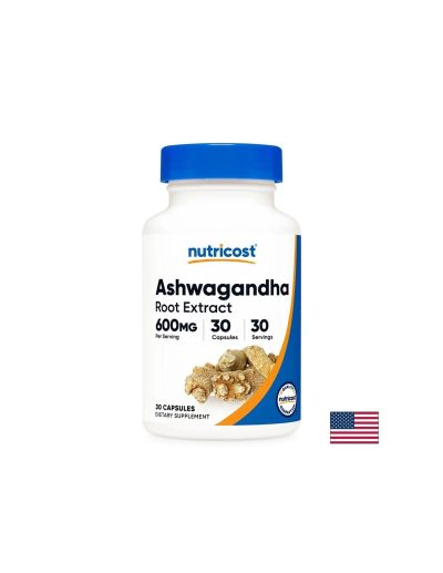 Ашваганда екстракт 600 мг х 30 капсули Nutricost | Ashwagandha