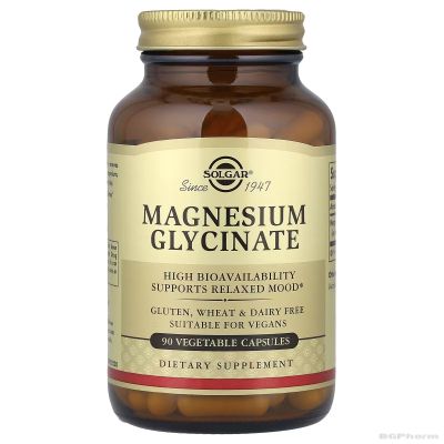 МАГНЕЗИЙ ГЛИЦИНАТ 120 мг х 60 капсули СОЛГАР | Magnesium glycinate Solgar
