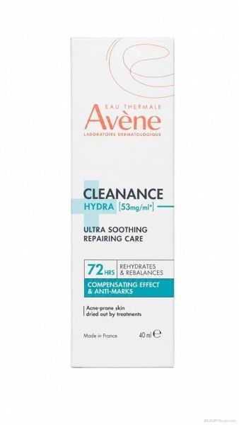 Aвен КЛЕАНАНС ХИДРА Успокояващ крем за лице 40 мл | Avene Cleanance