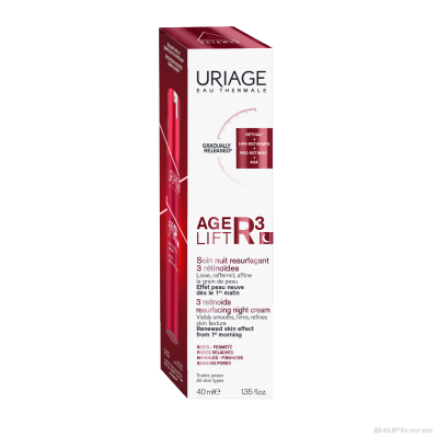 Юриаж AGE LIFT R3 Анти-ейдж лифтинг нощен крем с 3 ретиноида х 40 мл | URIAGE