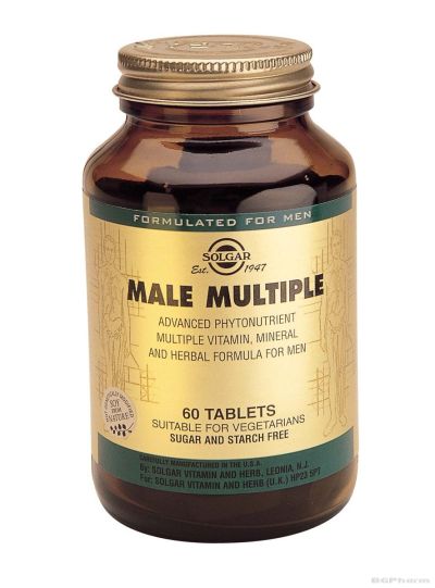 Male Multiple Мултивитамини за мъже ФИТО 25мг х 60 капсули СОЛГАР | SOLGAR