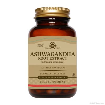 АШВАГАНДА Корен ( екстракт ) х 60 капсули СОЛГАР | ASHWAGANDHA ROOT EXTRACT SOLGAR