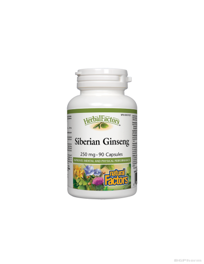 Сибирски женшен (елеутеро) 250мг х 90 капсули Natural Factors | Siberian Ginseng