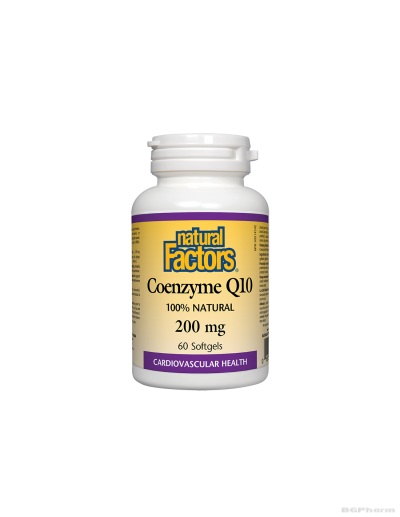 Коензим Q10 200мг х 60 капсули Natural Factors | Coenzyme Q10