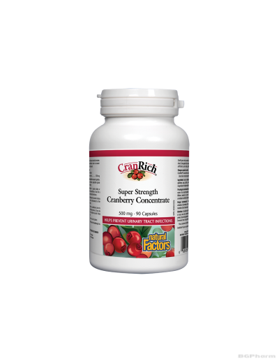 CranRich® Червена боровинка 500мг х 90 капсули Natural Factors