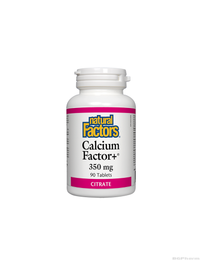 Калций фактор+ ( калциев цитрат) 350мг х 90 таблетки Natural Factors