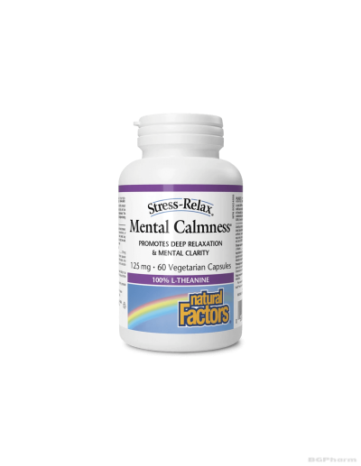 Л-Теанин 125мг х 60 капсули Natural Factors | Mental calmness