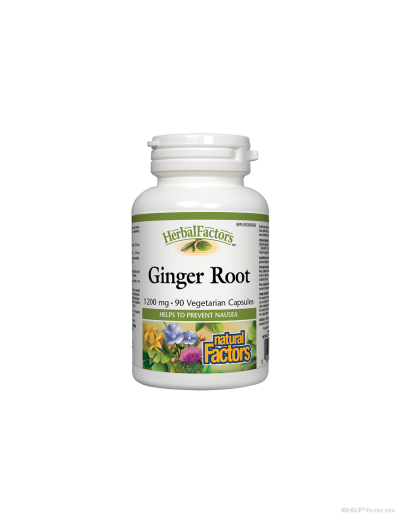 Джинджифил (корен) 1200мг х 90 капсули Natural Factors | Ginger Root