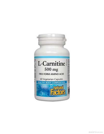 Л-Карнитин 500мг х 60 капсули Natural Factors | L-Carnitine
