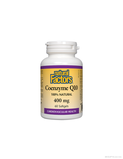 Коензим Q10 400 mg х 60 капсули Natural Factors | Coenzyme Q10