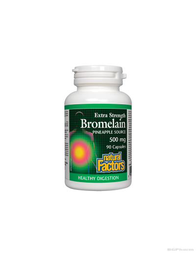 Бромелаин 500мг x 90 капсули (ензим, противовъзпалително) Natural Factors | Bromelain