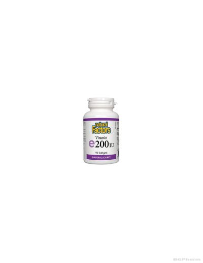 Витамин Е (d-алфа токоферол) 200IU х 90 капсули Natural Factors | Vitamin E