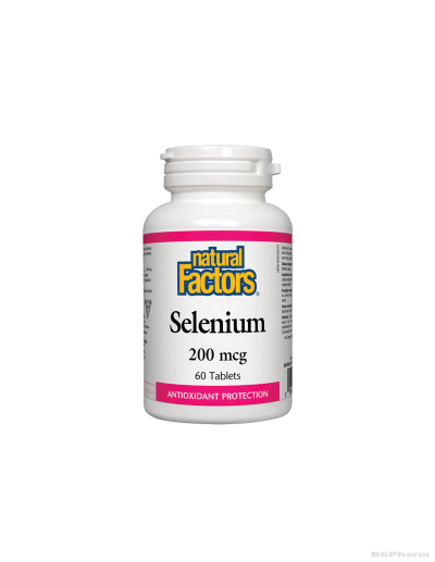 Селен, 200 mcg х 60 таблетки Natural Factors | Selenium