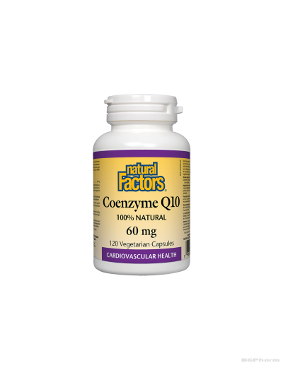 Коензим Q10 60мг x 120 капсули Natural Factors | Coenzyme Q10