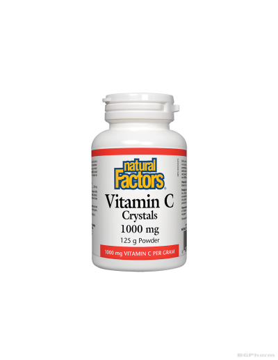 Витамин Ц на кристали 1000мг х 125 гр / 250 дози Natural Factors | Vitamin C Crystals