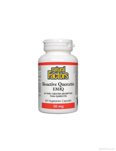 Биоактивен Kверцетин 50мг x 60 капсули Natural Factors | Bioactive Quercetin EMIQ 
