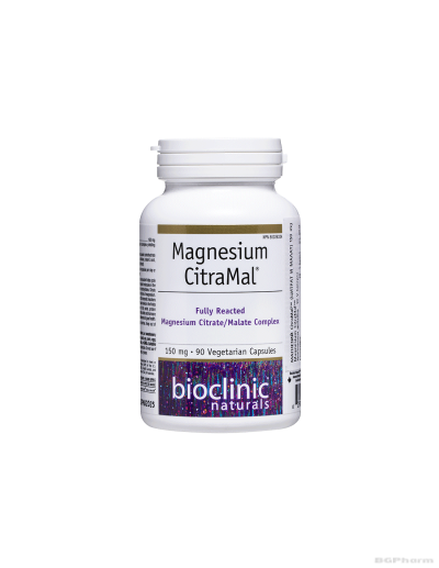 Магнезий (цитрат и малат) 150мг x 90 капсули Natural Factors | Magnesium CitraMal™