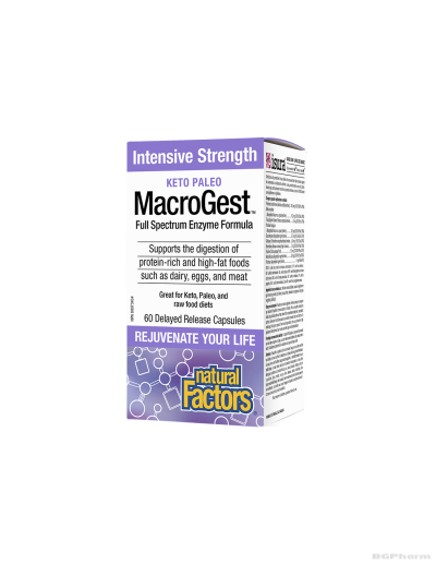 MacroGest Кето храносмилателни ензими x 60 капсули с удължено освобождаване Natural Factors