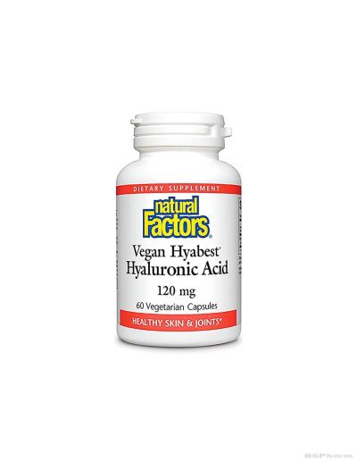 Hyabest® Хиалуронова киселина за кожата и ставите 120мг 60 капсули Natural Factors