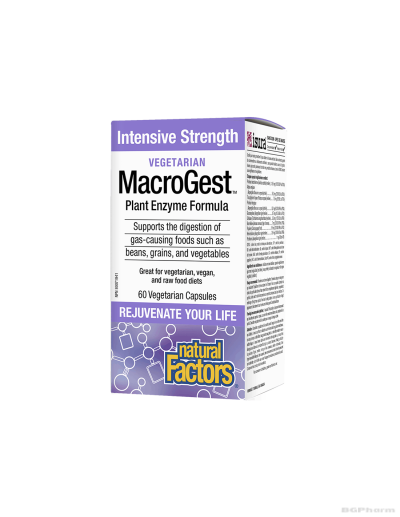MacroGest™ Растителни храносмилателни ензими х 60 капсули Natural Factors
