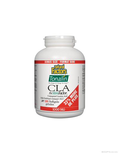 Тоналин КЛА (за отслабване) 1000мг х 120 капсули Natural Factors | Tonalin® CLA the Slim Factor